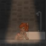 bathtub breasts erection genitals gynomorph intersex masturbation media_accurate nude penile penile_masturbation penis sitting small_breasts solo steam kawaoneechan starbound kawa domestic_cat felid felin feline felis mammal 1:1 2015 2d_animation animated digital_media_(artwork) low_res pixel_(artwork) pixel_animation short_playtime