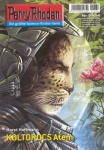 detailed_background fantasy forest german male outside plant science_fiction solo text tree wood unknown_artist perry_rhodan felid jaguar mammal pantherine cover german_text magazine_cover translated