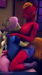 3d_(artwork) 9:16 anthro anthrofied big_breasts big_macintosh_(mlp) breast_play breast_suck breasts clothed clothing crossgender digital_media_(artwork) duo equid equine female fluttershy_(mlp) friendship_is_magic ftm_crossgender hasbro hi_res male male/female mammal mtf_crossgender my_little_pony senthaurekmern sucking topless