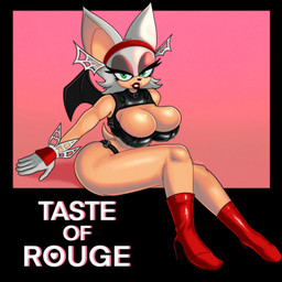 anthro bat_wings big_breasts big_ears black_eyeshadow black_lipstick black_nose boots breasts cleavage clothed clothing eyelashes eyeshadow female footwear gloves green_eyes hair half-closed_eyes handwear high_heeled_boots high_heels lipstick looking_at_viewer makeup membrane_(anatomy) membranous_wings narrowed_eyes shoes short_hair sitting smile solo text thong topwear underwear white_hair wings roboticsteve sega sonic_the_hedgehog_(series) rouge_the_bat bat mammal 1:1 2026 absurd_res english_text hi_res