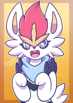 ambiguous_gender anthro buckteeth feral looking_at_viewer smile smiling_at_viewer solo teeth conditional_dnp xael_the_artist nintendo pokemon kenshin_the_cinderace cinderace generation_8_pokemon lagomorph leporid mammal pokemon_(species) rabbit hi_res female_(lore)
