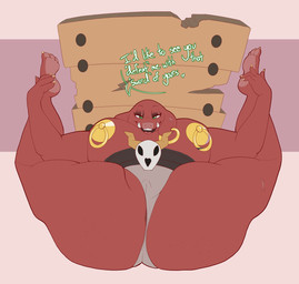 anthro anus armor barely_visible_anus barely_visible_genitalia barely_visible_vulva big_breasts breasts butt camel_toe clothing eyelashes feet female freckled_face freckles genitals green_eyes hand_on_foot ineffective_clothing looking_at_viewer mostly_nude nipple_covers nipple_piercing nipple_ring nipples piercing presenting presenting_hindquarters ring_piercing scar shield skull_clothing solo spread_legs spreading stretching stretching_legs suggestive_pose talking_to_viewer text tusks unconvincing_armor vulva mcnasty nintendo skyward_sword the_legend_of_zelda ardent_the_shield_moblin shield_moblin english_text hi_res
