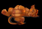 balls eyes_closed feral genitals lying male on_back penis solo spread_legs spreading young young_feral hailberry disney the_lion_king eos_(tigerriser) fan_character felid lion mammal pantherine 2023 absurd_res alpha_channel hi_res