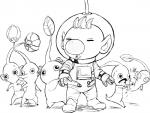 ambiguous_gender clothing group humanoid_pointy_ears male open_mouth plant pointy_ears spacesuit teevo nintendo pikmin olimar alien blue_pikmin elemental_creature flora_fauna humanoid pikmin_(species) purple_pikmin red_pikmin white_pikmin yellow_pikmin 2017 monochrome