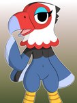 anthro beak black_body black_feathers blue_body blue_feathers blush eyelashes feathers female flat_chested genitals gradient_background looking_at_viewer navel nude open_mouth pussy red_body red_feathers simple_background solo wave wide_hips wings dreameclipsewolf animal_crossing nintendo amelia_(animal_crossing) accipitrid accipitriform avian bird caracara eagle falconid northern_crested_caracara 3:4 absurd_res hi_res portrait three-quarter_portrait