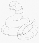2015 anatomically_correct animal_genitalia cloaca ekans female feral generation_1_pokemon genitals graphite_(artwork) horizontal_cloaca looking_at_viewer monochrome naughty_face nintendo pencil_(artwork) pokemon pokemon_(species) presenting presenting_cloaca pupils rattle_(anatomy) reptile scalie seductive simple_background sketch slit_pupils snake solo tongue tongue_out traditional_media_(artwork) white_background yaroul