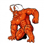 3_toes 4_fingers abs angry antennae_(anatomy) anthro biceps big_biceps big_muscles biped claws feet fingers fist front_view frown glare huge_muscles kneeling light male muscular muscular_anthro muscular_male naturally_censored navel no_pupils nude obliques orange_body orange_claws pecs pose quads serratus simple_background solo spikes spread_toes thick_neck toes toony triceps white_background plain_white arthropod crustacean decapoda lobster malacostracan marine 1:1 2016 colored digital_media_(artwork) full-length_portrait portrait shaded unavailable_at_source