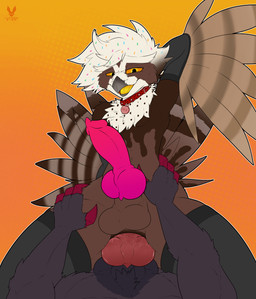 anal anal_penetration animal_genitalia animal_penis anthro anus arm_warmers armpit_fetish armpit_play armwear balls beak big_balls big_penis butt canine_genitalia canine_penis claws clothing collar cowgirl_position duo erection feathers femboy food from_front_position genitals hand_on_butt hand_on_hip hand_on_leg hand_on_thigh legwear licking licking_lips looking_down lying male male/male multicolored_penis muscular on_back on_bottom on_top penetration penile penile_penetration penis penis_tip pink_penis sex sheath spread_butt spreading tail thigh_highs tongue tongue_out transformation cutefckngbunny nintendo pokemon ceilo_(wafflezcol) avian bird food_creature generation_5_pokemon owl pokemon_(species) pulsatrix spectacled_owl true_owl zoroark absurd_res hi_res