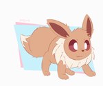 ambiguous_gender barking brown_body brown_eyes brown_fur fangs feral fur jumping mane paws simple_background solo tail teeth gooeyarts nintendo pokemon eevee generation_1_pokemon pokemon_(species) animated hi_res loop short_playtime