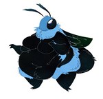 2_fingers 2_toes 4_arms antennae_(anatomy) anthro arthropod_abdomen belly belly_overhang belly_rolls big_belly big_breasts black_body black_eyes black_fur blue_body blue_fur breasts casual_nudity closed_smile compound_eyes deep_navel fat_rolls featureless_breasts feet female fingers fur happy insect_wings love_handles mouth_closed multi_arm multi_limb multicolored_body multicolored_fur navel nude obese obese_anthro obese_female overweight overweight_anthro overweight_female ruff short_stack simple_background smile solo standing thick_thighs toes two_tone_body two_tone_fur white_background wings oshyfriend arthropod bee blue_carpenter_bee carpenter_bee hymenopteran insect 2024 digital_media_(artwork) full-length_portrait hi_res portrait