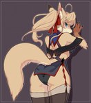 against_wall blue_eyes blush breasts butt canine female fox garter looking_at_viewer panties presenting presenting_hindquarters ribbons side_boob solo stockings tan_fur tan_hair underwear wkar
Rating: Questionable
Score: 49
User: chdgs
Date: September 12, 2013