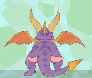 2_penises animal_genitalia animal_penis bodily_fluids cloacal_penis cum feral genital_fluids genitals hemipenes horn leaking leaking_cum male multi_genitalia multi_penis penis purple_body seminal_groove solo sulcus sulcus_spermaticus wings p.v.su activision mythology spyro_the_dragon spyro dragon mythological_creature mythological_scalie scalie hi_res