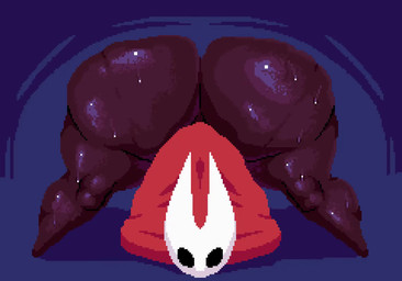 anthro ass_clapping ass_up bent_over big_butt black_body bottom_heavy bottomless bottomless_anthro bottomless_female bouncing_butt butt clothed clothing female huge_butt huge_hips huge_thighs hyper hyper_butt hyper_hips hyper_thighs solo spread_legs spreading thick_thighs twerking wide_hips spinneborg hollow_knight_(franchise) team_cherry hornet_(hollow_knight) arthropod 2025 animated digital_media_(artwork) loop no_sound pixel_(artwork) pixel_animation short_playtime video
