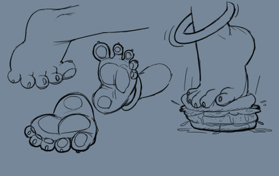anklet anthro big_feet burger claws disembodied disembodied_foot feet food foot_fetish foot_focus foot_on_food humanoid_feet jewelry male pawpads paws plantigrade simple_background solo spread_toes squish stepping_on_food stomping toes marpypawz marpy_(marpystar) canid canine canis domestic_dog mammal black_and_blue monochrome