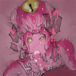 3_eyes anthro anthro_penetrated belly blush bodily_fluids drooling duo erection exclamation_point female female_focus female_penetrated first_person_view fist from_front_position genitals hair heart_symbol horn human_on_anthro human_penetrating human_penetrating_anthro interrobang interspecies loli looking_at_viewer lying male male/female male_penetrating male_penetrating_female missionary_position multi_eye on_back open_mouth penetration penile penile_penetration penis penis_in_vagina perspective pink_body pink_skin pink_tongue purple_background question_mark saliva sex short_hair simple_background solo_focus spread_legs spreading teeth text tinted tongue vaginal vaginal_penetration vulva yellow_eyes young young_anthro young_female fukurou_ya aquatic cephalopod coleoid human mammal mollusk octopodiform 1:1 japanese_text purple_theme