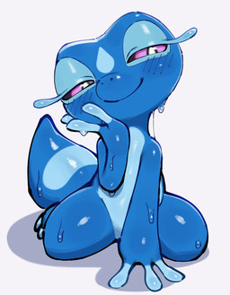 ambiguous_gender anthro bedroom_eyes biped blush feet fingers looking_at_viewer narrowed_eyes nude nude_ambiguous nude_anthro seductive simple_background smile solo tail toes azuu nintendo pokemon pokemon_winds_and_waves gecqua generation_10_pokemon pokemon_(species) 2026 digital_drawing_(artwork) digital_media_(artwork) hi_res