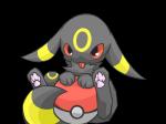 ambiguous_gender chest_tuft feral fluffy looking_at_viewer pawpads paws pokeball red_sclera sitting smile solo standard_pokeball tongue tongue_out tuft shin_(artist) nintendo pokemon eeveelution generation_2_pokemon pokemon_(species) umbreon 4:3 alpha_channel