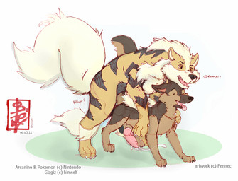 anal anal_penetration animal_genitalia animal_penis balls big_top_small_bottom canine_genitalia canine_penis duo erection feral feral_on_feral feral_penetrated feral_penetrating feral_penetrating_feral genitals knot knotted_penis knotting male male/male male_penetrated male_penetrating male_penetrating_male penetration penile penile_penetration penis sex text fennec_(artist) nintendo pokemon gizgiz arcanine canid canine canis domestic_dog generation_1_pokemon german_shepherd herding_dog mammal pastoral_dog pokemon_(species) english_text