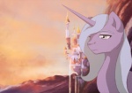 female feral horn solo cosmicunicorn friendship_is_magic hasbro my_little_pony mythology princess_luna_(mlp) equid equine mammal mythological_creature mythological_equine unicorn animated low_res short_playtime