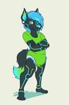 anthro biped clean_diaper clothed clothing diaper diaper_under_clothing diaper_under_onesie fur hair male onesie simple_background solo standing wearing_diaper myoti cypher_(diaperedglowwolf) canid canine canis mammal wolf archived_source digital_drawing_(artwork) digital_media_(artwork) hi_res