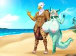 2017 abs absurd_res anthro areola avian balls barefoot beach beak big_balls big_breasts big_penis blue_eyes breasts brown_balls brown_body brown_feathers canid canine casual_nudity claws cloud day detailed_background duo emerald_mist feathered_wings feathers feet female flaccid fluffy fluffy_tail fox genitals green_eyes gryphon hair hi_res huge_balls huge_breasts huge_penis humanoid_hands hyper hyper_balls hyper_breasts hyper_genitalia hyper_penis light long_hair male mammal mleonheart mountain multicolored_hair muscular muscular_male mythological_avian mythological_creature mythology navel nipple_dip nipples nude nude_beach open_mouth open_smile outside palm_tree paws pecs penis pink_areola pink_nipples pink_tongue plant sand seaside sky smaller_version_at_source smile social_nudity space_fox spacian squeaks standing sunlight tail teeth toe_claws tongue tree two_tone_hair walking water white_body white_feathers wings yellow_beak