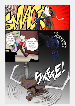 anthro blue_body blue_fur female feral fur male speech_bubble tail text white_body white_fur novaarts nintendo pokemon pokemon_mystery_dungeon spike_chunsoft hopps_(novaarts) lu_(novaarts) arthropod canid canine eeveelution espeon fossil_pokemon generation_1_pokemon generation_2_pokemon generation_4_pokemon generation_8_pokemon kabutops lagomorph mammal pokemon_(species) raboot riolu absurd_res comic digital_drawing_(artwork) digital_media_(artwork) english_text hi_res