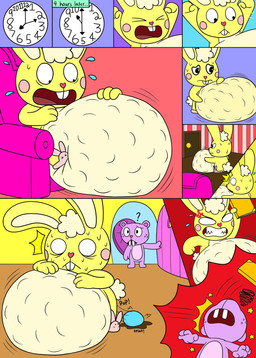 abdominal_bulge anal_fluids anthro beaver_tail belly belly_expansion big_belly big_tail bodily_fluids book buckteeth bunny_slippers caught_in_the_act chair clock clutching_stomach colored_egg cotton_tail cross-popping_vein door easter_egg egg egg_inflation expansion eyes_closed furniture hand_on_belly hand_on_own_belly holding_stomach holidays huge_belly hyper hyper_belly long_ears male male_anthro male_oviposition oviposition pac-man_eyes purple_body rosy_cheeks scut_tail short_tail sweat tail teeth throwing throwing_object tooth_gap unconscious yellow_body nikko-kai-cutie third-party_edit easter happy_tree_friends cuddles_(htf) easter_bunny toothy_(htf) 2020 2022 color_edit colored comic hi_res