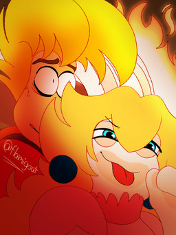 anthro black_eyebrows black_eyes blonde_hair blue_eyes bodily_fluids brown_eyebrows closed_smile clothed clothed_anthro clothed_female clothed_humanoid clothed_male clothing duo eyebrow_through_hair eyebrows female female_anthro fire fur hair hoodie light long_ears long_hair male male_humanoid mitten_hands mouth_closed narrowed_eyes nervous nervous_sweat noseless pawpads red_clothing red_hoodie red_shirt red_tongue red_topwear shirt short_hair smile squint sweat tan_body tan_eyelids tan_inner_ear tan_pawpads tan_skin text tongue tongue_out topwear translucent translucent_hair white_body white_fur worried_look flamigoat mario_bros mario_plus_rabbids_kingdom_battle nintendo raving_rabbids rayman_(series) ubisoft rabbid_peach rayman humanoid lagomorph mammal rabbid raypeople_(rayman) 2025 artist_name colored crossover digital_drawing_(artwork) digital_media_(artwork) english_description hi_res lighting redraw shaded