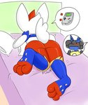 3_toes ambiguous_gender anthro barefoot bed blue_body blue_fur blush butt duo feet foot_focus fur furniture hindpaw lying on_front paws rear_view red_body red_fur soles solo_focus thick_thighs toeless_(marking) toes white_body white_fur mr_fuwa game_boy game_boy_family nintendo pokemon fan_character cinderace generation_4_pokemon generation_8_pokemon lucario pokemon_(species) absurd_res hi_res