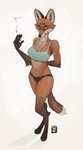 2020 4_toes 5_fingers anthro barefoot bedroom_eyes biped black_nose bra breasts brown_body brown_ears brown_fur canid canine cigarette cleavage clothed clothing digital_media_(artwork) digitigrade dipstick_tail eyebrows feet female fingers fox fur gloves_(marking) hand_behind_back hi_res leg_markings looking_at_viewer mammal markings multicolored_body multicolored_fur multicolored_tail narrowed_eyes natural navel orange_body orange_fur orange_tail panties red_fox seductive simple_background socks_(marking) solo sports_bra standing story_at_source tail tail_markings tan_body tan_fur toes true_fox underwear wetchop whiskers white_background yellow_sclera