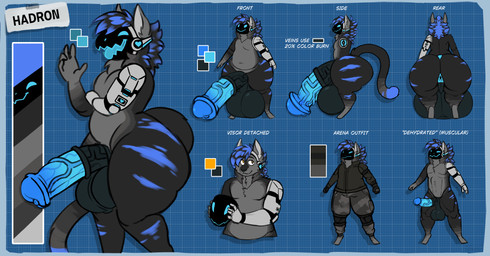 animal_genitalia animal_penis anthro balls becoming_erect big_balls big_butt big_penis butt clothed clothing equine_genitalia equine_penis erection front_view genitals heart_symbol huge_balls huge_butt huge_penis humanoid_genitalia humanoid_penis hyper hyper_balls hyper_butt hyper_genitalia hyper_penis machine male medial_ring nude penis prosthetic rear_view side_view solo text thick_thighs vein veiny_penis commanderthings hadron_(snowykitten15) felid feline mammal protogen absurd_res english_text hi_res model_sheet