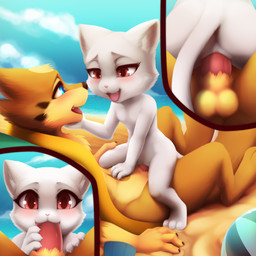 2_tails 3_toes 4_fingers anthro anthro_on_anthro anthro_penetrated anthro_penetrating anthro_penetrating_anthro anus arm_markings ball balls beach beach_ball beach_towel belly belly_markings biped black_claws black_markings black_nose blue_eyes blue_sky breasts brown_eyes claws clitoris close-up cloud cowgirl_position day detailed_background digitigrade dipstick_tail duo erection eye_contact eyelashes face_to_face facial_markings fangs featureless_breasts feet fellatio female female_on_top female_penetrated finger_claws fingers forehead_markings from_front_position fur fur_markings genitals gloves_(marking) hand_on_belly hand_on_chin hand_on_leg hand_on_penis head_markings inflatable interspecies larger_male looking_at_another looking_at_partner lying male male/female male_on_bottom male_penetrating male_penetrating_female markings multi_tail multicolored_body multicolored_fur multicolored_tail nude nude_anthro nude_female nude_male on_back on_bottom on_top open_mouth oral oral_penetration orange_body orange_fur orange_markings orange_tail outside outside_sex penetration penile penile_penetration penis penis_grab penis_in_mouth penis_in_vagina pink_clitoris pink_nose pink_vulva red_penis red_tongue sand sea seaside semi-anthro sex size_difference sky small_breasts smaller_female smile smiling_at_another smiling_at_partner snout tail tail_markings tan_balls tan_body tan_fur tan_markings tan_tail tan_tail_tip teeth toe_claws toes tongue towel two_tone_tail vaginal vaginal_penetration vulva water white_body white_claws white_clouds white_fur darkmirage fairy_tail nintendo pokemon charle_(fairy_tail) domestic_cat felid feline felis floatzel generation_4_pokemon mammal pokemon_(species) 1:1 2019 digital_media_(artwork) hi_res