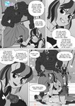 anthro anthrofied breasts clothed clothing comic dialogue dragon english_text equid equine female friendship_is_magic group hasbro hi_res horn male mammal muscular muscular_male my_little_pony mythological_creature mythological_equine mythological_scalie mythology octavia_(mlp) pegasus pia-sama rainbow_dash_(mlp) scalie spike_(mlp) text unicorn wings