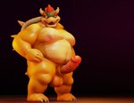 anthro balls big_balls big_butt big_penis butt genitals male overweight overweight_anthro overweight_male penis solo under_balls unknown_artist mario_bros mythology nintendo bowser dragon koopa mythological_creature mythological_scalie reptile scalie turtle 3d_(artwork) blender_(artwork) digital_media_(artwork)