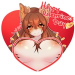 anthro big_breasts breasts female heart_symbol holidays looking_at_viewer solo pink_kutal23 valentine's_day holly_giacomo chipmunk ground_squirrel mammal rodent sciurid hi_res