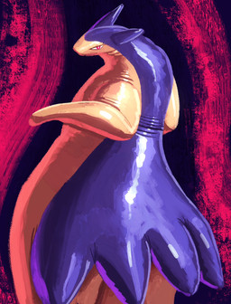 abstract_background ambiguous_gender anthro folds glistening glistening_body inflatable latex looking_at_viewer looking_back red_eyes solo malevolified nintendo pokemon animate_inanimate generation_2_pokemon latex_creature living_inflatable pokemon_(species) typhlosion 2025 hi_res