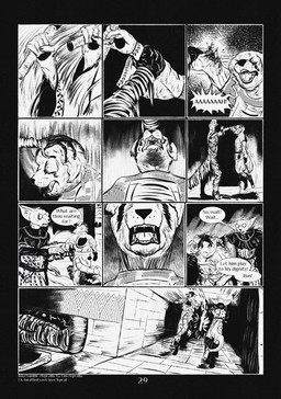 10_panel_comic aaaaa ambiguous_gender anthro armor biped black_eyes black_nose black_text blood bodily_fluids bone clothed clothing detailed_background dialogue ellipsis exclamation_point eyebrows eyes_closed eyewear fingers fur glasses gore group hair male motion_lines open_mouth page_number question_mark running sharp_teeth speech_bubble standing tail talking_to_another teeth text tomb tongue white_sclera white_text wounded leprzil canid canine crocodile crocodilian domestic_cat felid feline felis mammal mummy murid murine oriental_shorthair rat reptile rodent scalie undead 2026 artist_name comic english_text hi_res monochrome url