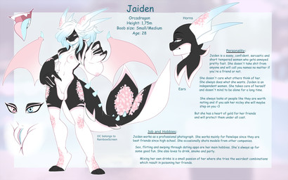 annoyed anthro breasts female genitals grumpy hair heterochromia long_hair long_tail medium_breasts nude profanity solo tail text two_tone_vulva vulva wings rainbowscreen mythology jaiden_(rainbowscreen) aquatic cetacean dolphin dragon hybrid mammal mythological_creature mythological_scalie oceanic_dolphin orca scalie toothed_whale 16:10 absurd_res digital_media_(artwork) english_text hi_res model_sheet widescreen