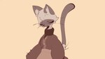 anthro biped blue_eyes clothed clothing eyelashes female fur simple_background smile solo tail conditional_dnp tohupo cynthia_(tohupo) domestic_cat felid feline felis mammal 16:9 2024 2d_animation animated frame_by_frame loop short_playtime widescreen