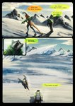 anthro arctic comic_panel dialogue digitigrade glacier ice snow speech_bubble text dirtypaperjoe ivy_(dirtypaperjoe) milo_(dirtypaperjoe) mammal procyonid raccoon reptile scalie snake 2025 absurd_res comic digital_media_(artwork) digital_painting_(artwork) english_text hi_res painting_(artwork)