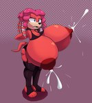 anthro big_breasts bodily_fluids breasts clothing female huge_breasts lactating lingerie nipples solo tascom archie_comics sega sonic_the_hedgehog_(archie) sonic_the_hedgehog_(comics) sonic_the_hedgehog_(series) lien-da echidna mammal monotreme absurd_res hi_res