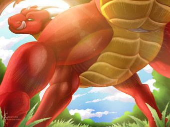 animal_genitalia belly butt butt_focus cloaca cloud digitigrade earhole feral genitals grass green_eyes horizontal_cloaca horn lens_flare licking licking_lips light light_beam looking_at_viewer male membrane_(anatomy) membranous_wings outside plant red_body red_scales red_wings scales scutes solo sunbeam sunlight tail tailbutt thick_tail tongue tongue_out white_horn wide_crotch wings yellow_belly creaturecuriosities european_mythology mythology zetralth dragon mythological_creature mythological_scalie scalie western_dragon 4:3 digital_media_(artwork) hi_res watermark