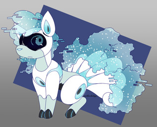 6_tails black_body blue_body blue_eyes blue_tail feral glitch glitching_hair glitching_tail glowing glowing_body hologram_hair hologram_tail markings multi_tail quadruped solo tail visor visor_eyes white_body white_tail motherlatias nintendo pokemon iron_flurry_(rime) alolan_form alolan_vulpix future_pokemon generation_7_pokemon paradox_pokemon pokemon_(species) regional_form_(pokemon) 2025 hi_res signature
