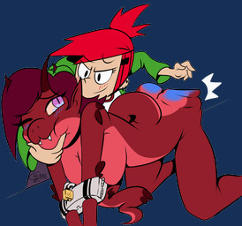 anthro arms_tied aroused bdsm blush bodily_fluids bondage bound butt_slap clothed clothing cuff_(restraint) dominant dominant_female dominant_human duo embarrased_horny female fully_clothed hair human_dominating_anthro human_on_anthro interspecies kneeling lock nude red_hair restrained restrained_arms restraints shackles slap smacking_ass spanking submissive submissive_anthro submissive_female tears alermg cartoon_network foster's_home_for_imaginary_friends mythology frankie_foster animal_humanoid dragon dragon_humanoid human humanoid mammal mythological_creature mythological_scalie reptile scalie wingless_dragon alpha_channel