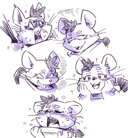 anthro biped bodily_fluids crying eyes_closed humanoid_hands kemono male open_mouth scared solo tears takagi_kyou tamacolle chinchilla chinchillid mammal rodent 2025 portrait