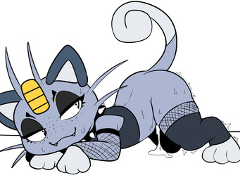 after_sex barbell_piercing bodily_fluids cum female feral freckled_face freckles genital_fluids half-closed_eyes leaking_cum narrowed_eyes piercing smile solo twitching yttriumi2f nintendo pokemon neeko_(yttriumi2f) alolan_form alolan_meowth generation_7_pokemon pokemon_(species) regional_form_(pokemon) 4:3 absurd_res hi_res