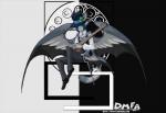 anthro bat_wings blue_hair clothing feathered_wings feathers hair hat head_wings headgear headwear male membrane_(anatomy) membranous_wings top_hat unusual_wing_placement wings amber_williams dan_and_mab's_furry_adventures quoar cubi_(race) felid mammal 2017