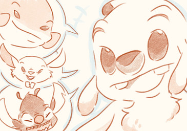 antennae_(anatomy) anthro brooch buckteeth closed_smile dipstick_antennae disembodied_head eyes_closed fur group looking_at_viewer male mouth_closed multicolored_antennae notched_ear open_mouth open_smile simple_background smile speech_bubble teeth white_background boreuben disney lilo_and_stitch dr._jacques_von_hamsterviel experiment_627 gantu reuben_(lilo_and_stitch) alien experiment_(lilo_and_stitch) gerbil mammal murid rodent 2026 digital_media_(artwork) hi_res monochrome