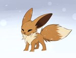 ambiguous_gender brown_body brown_fur dipstick_tail eyes_closed feral fur markings neck_tuft paws simple_background solo tail tail_markings tuft aseethe it_fucken_wimdy nintendo pokemon eevee generation_1_pokemon pokemon_(species) 2021 digital_media_(artwork) hi_res