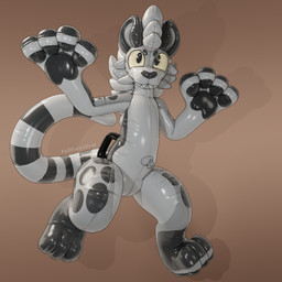 anthro inflatable male pool_toy solo fullforceural blender_cycles cheetah felid feline mammal 1:1 3d_(artwork) digital_media_(artwork) hi_res
